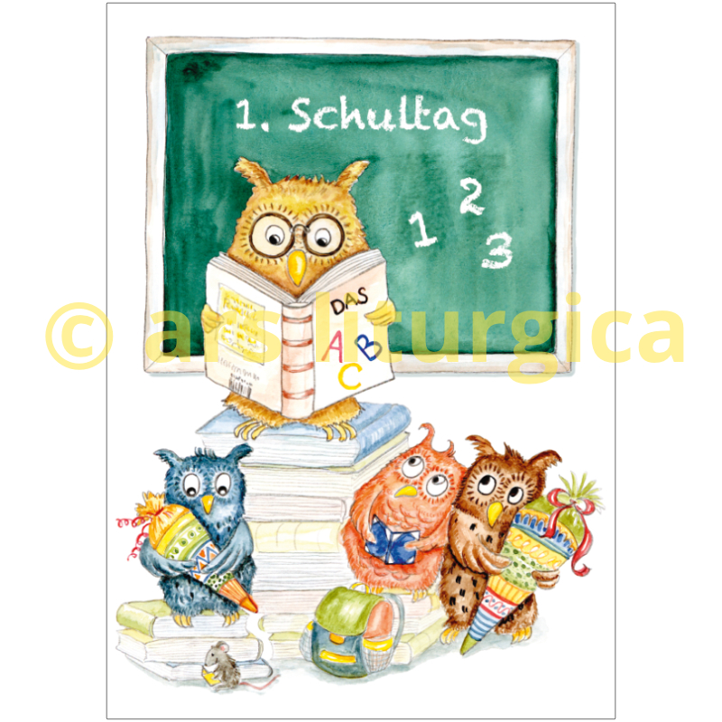Karte zum Schulanfang - 1. Schultag Karte zum Schulanfang - 1. Schultag