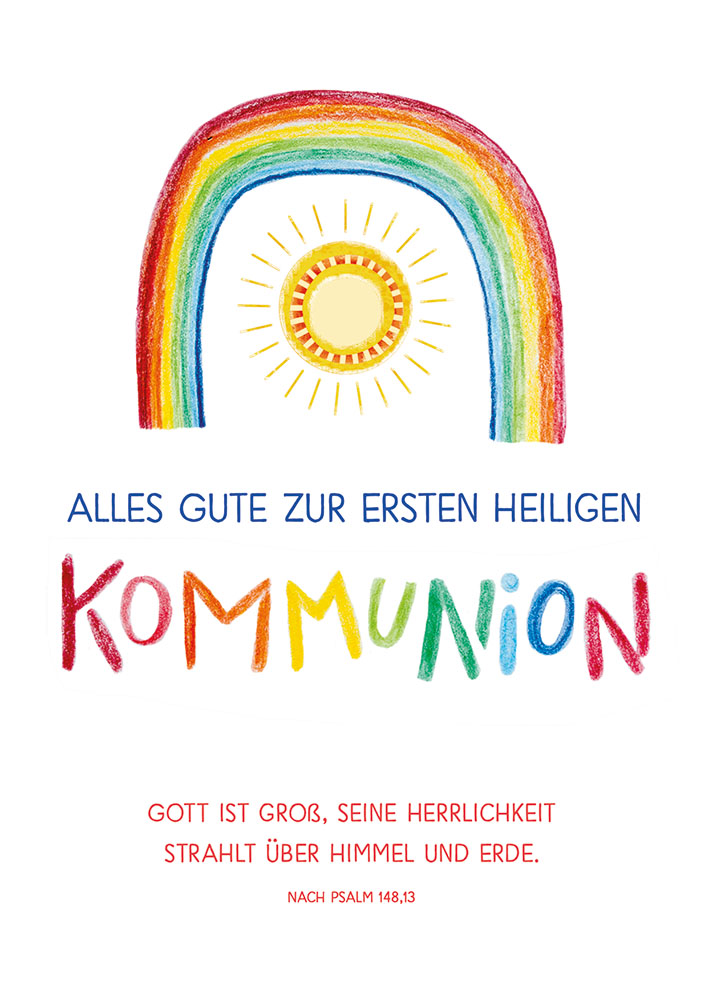 Karte zur Kommunion - Gott ist Groß...