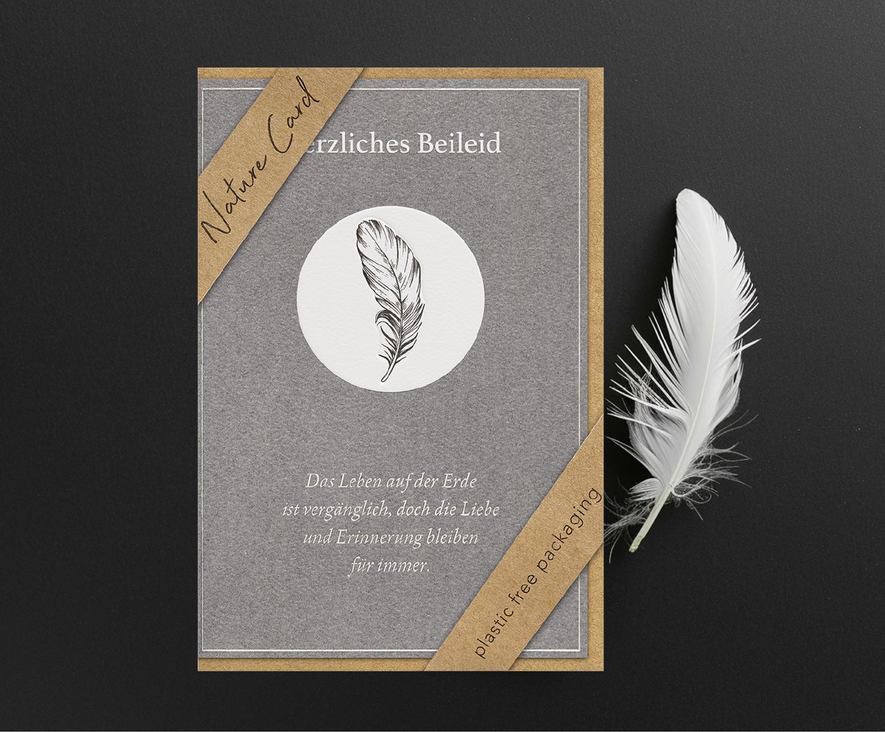 Trauerkarte - Das Leben auf der Erde & Natur