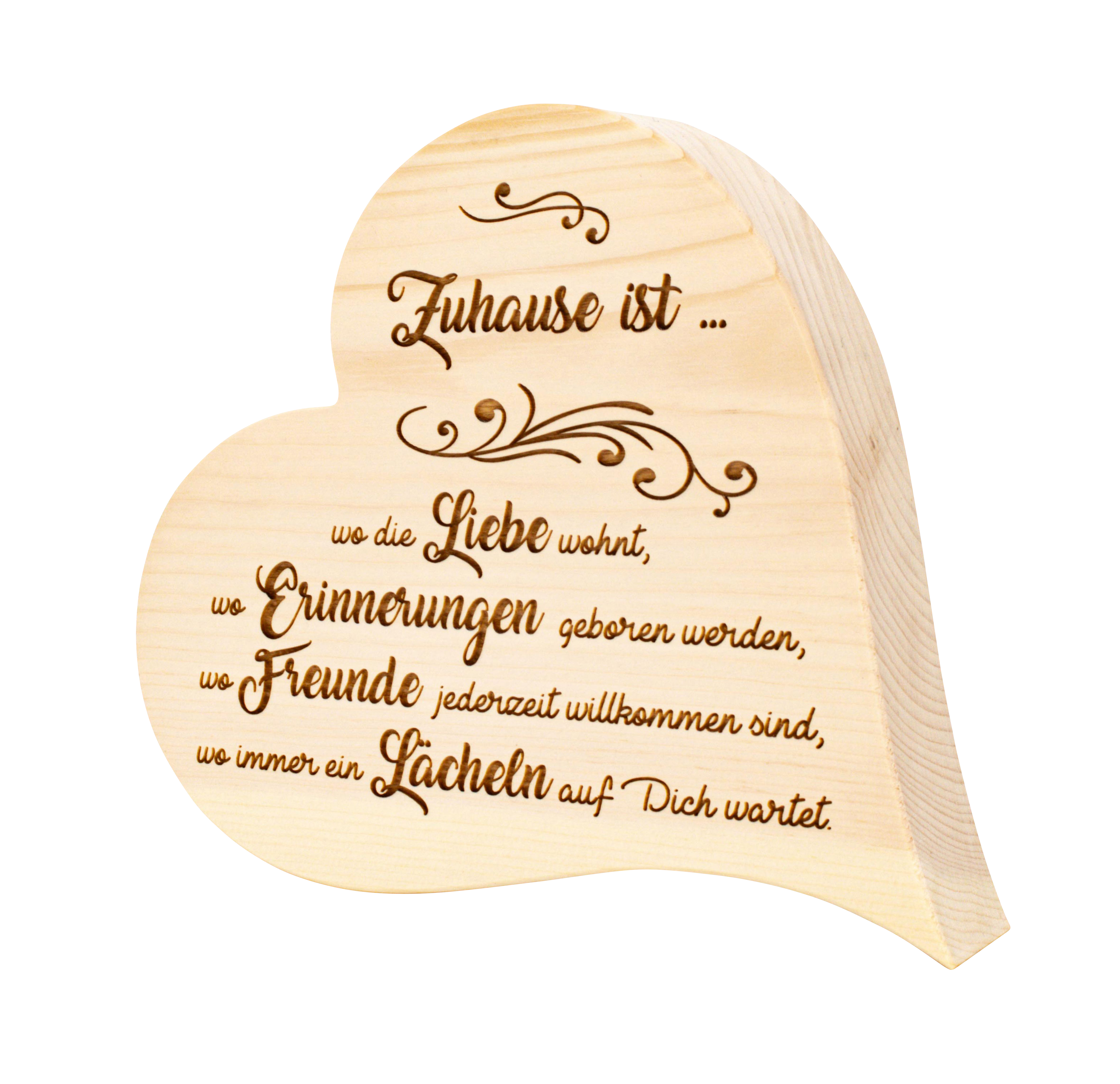 Zirben-Holz-Herz - Zuhause ist ... Zirben-Holz-Herz - Zuhause ist ...