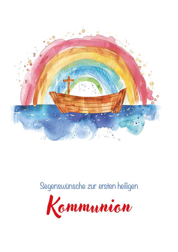 Karte zur Kommunion - Lasst die Kinder zu mir kommen...