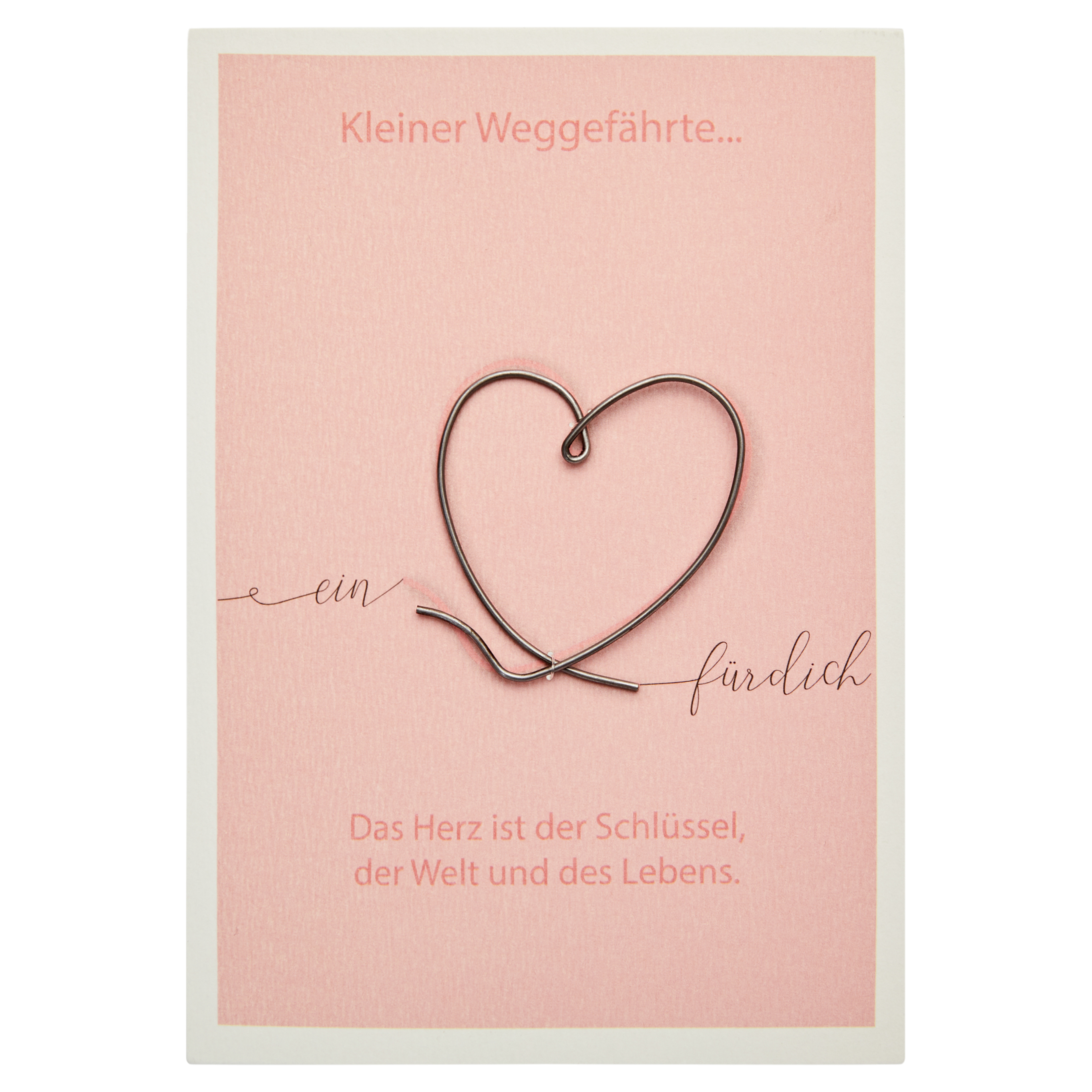 Geschenk-Karte - Herz & Draht