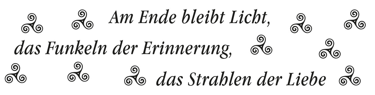 Mini-Wortlichtkerze - Am Ende bleibt Licht