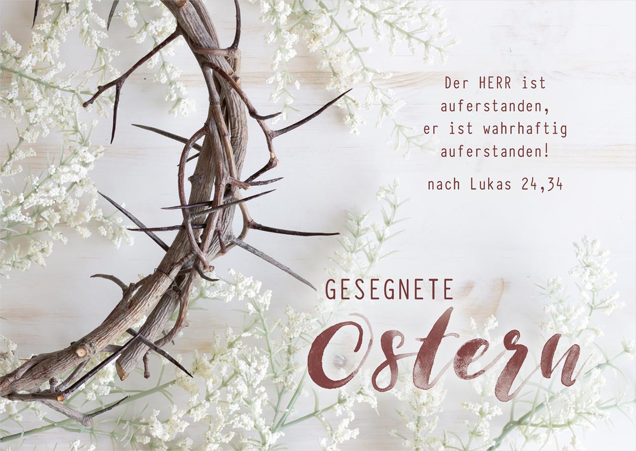 Oster-Postkarte - Gesegnete Ostern Oster-Postkarte - Gesegnete Ostern