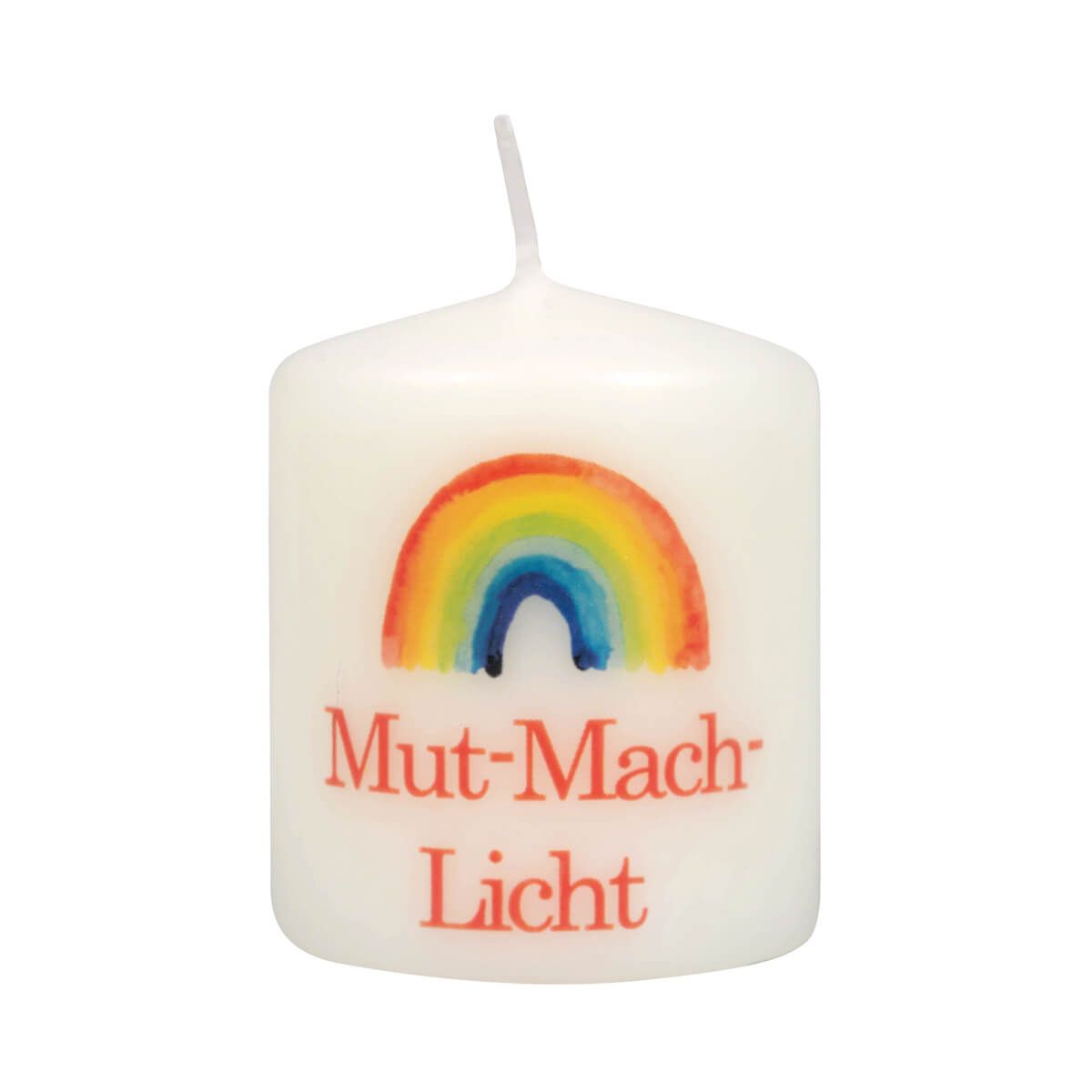 Mini-Kerze - Mut-Mach-Licht & Regenbogen