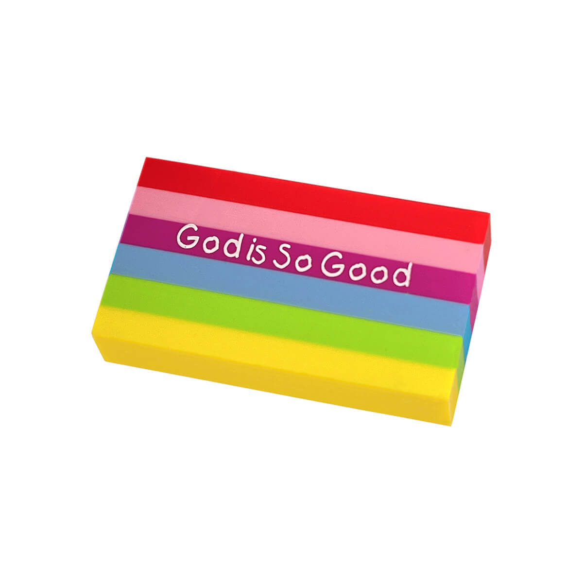 Radiergummi - Gott liebt dich so wie du bist & Regenbogen Radiergummi - Gott liebt dich so wie du bist & Regenbogen