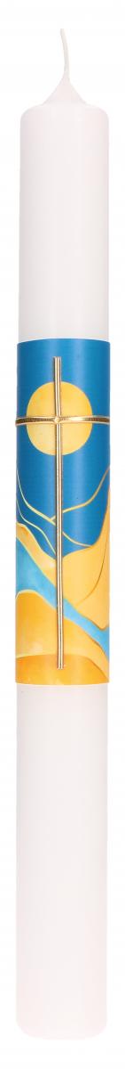 Kommunionkerze - Kreuz & Gold Kommunionkerze - Kreuz & Gold