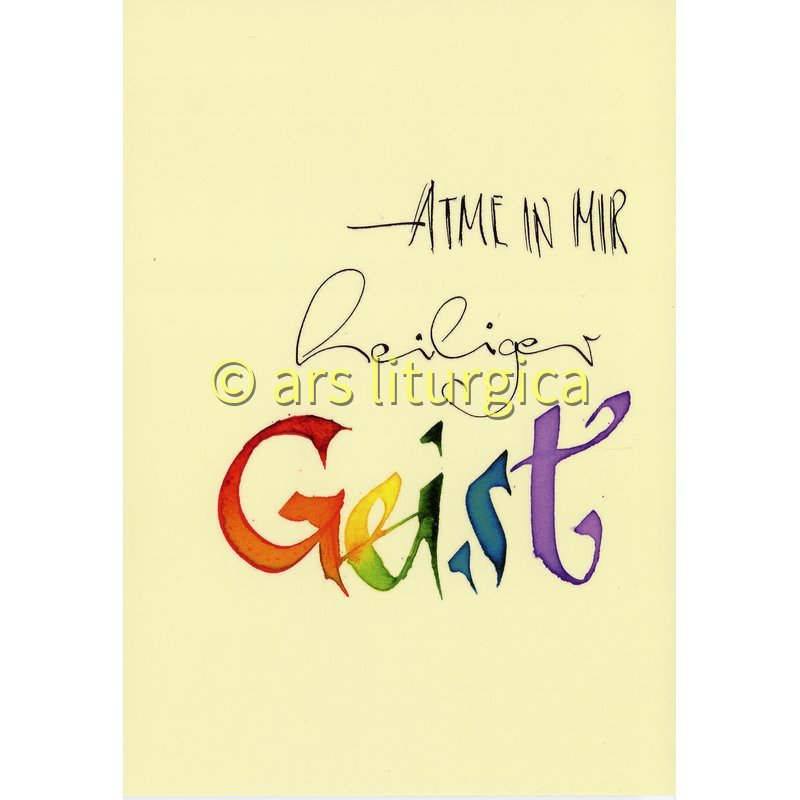 Karte zur Firmung - Atme in mir, Heiliger Geist Karte zur Firmung - Atme in mir, Heiliger Geist