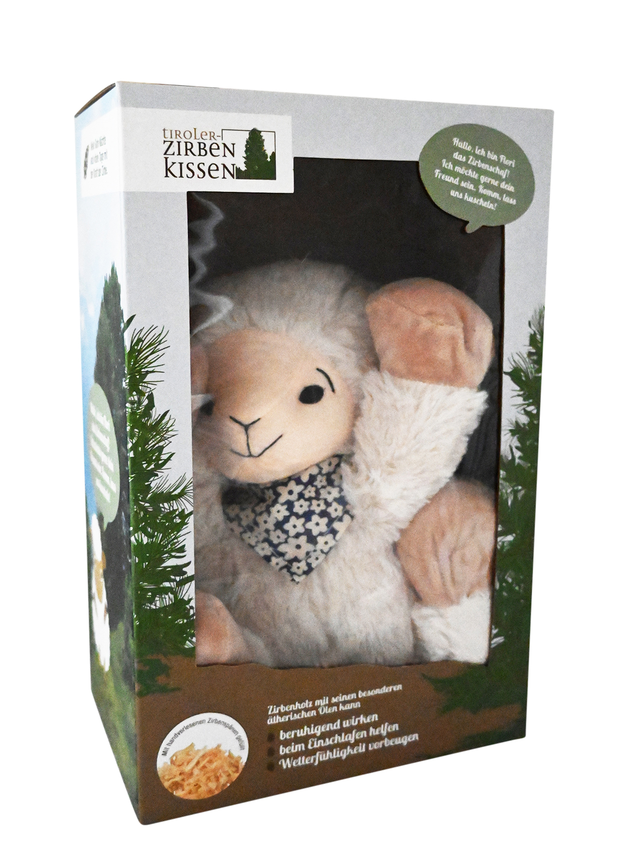 Zirben-Schaf - Flori & Blaues Tuch Zirben-Schaf - Flori & Blaues Tuch