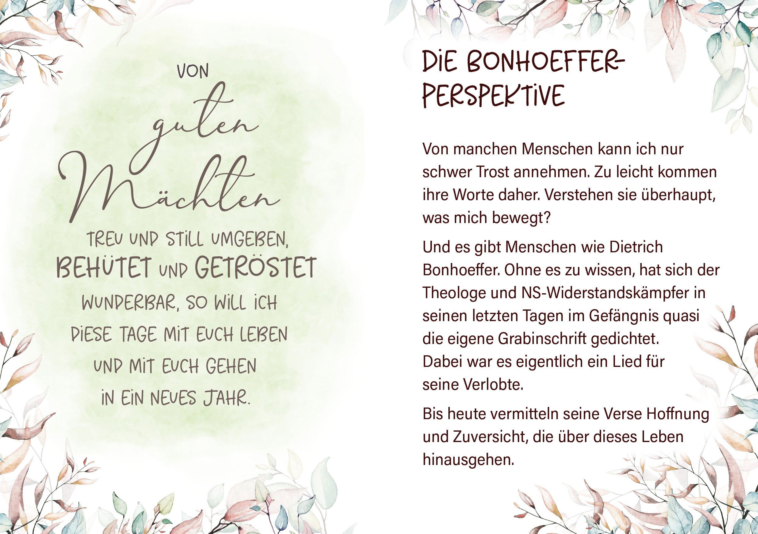 Geschenkbuch zur Trauer - Tröstende Worte
