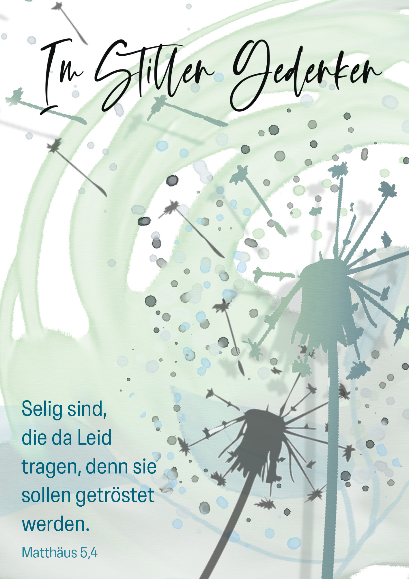 Karte zur Trauer – Tröstender Zuspruch