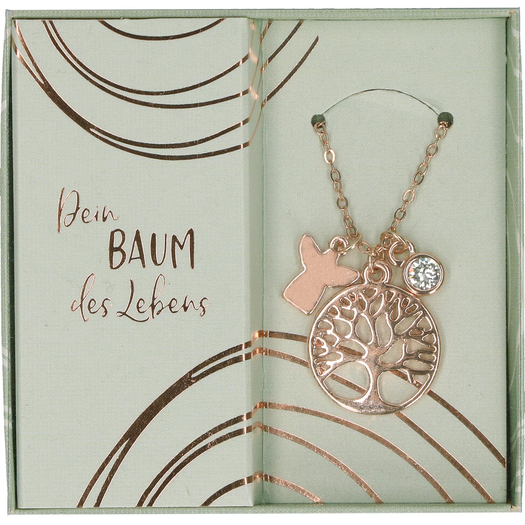 Halskette - Dein Baum des Lebens & Rosegold