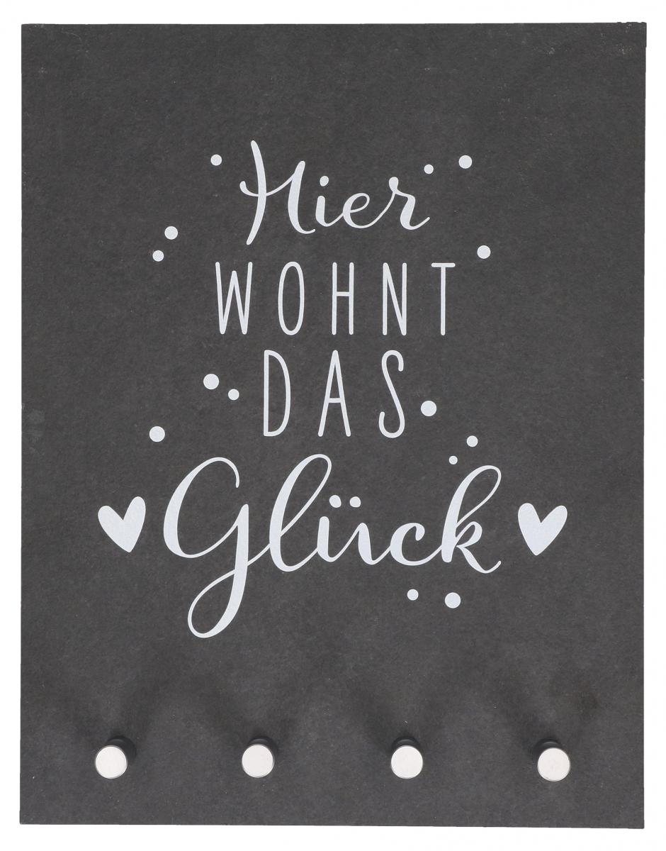 Schiefer-Schlüsseltafel - Glück Schiefer-Schlüsseltafel - Glück