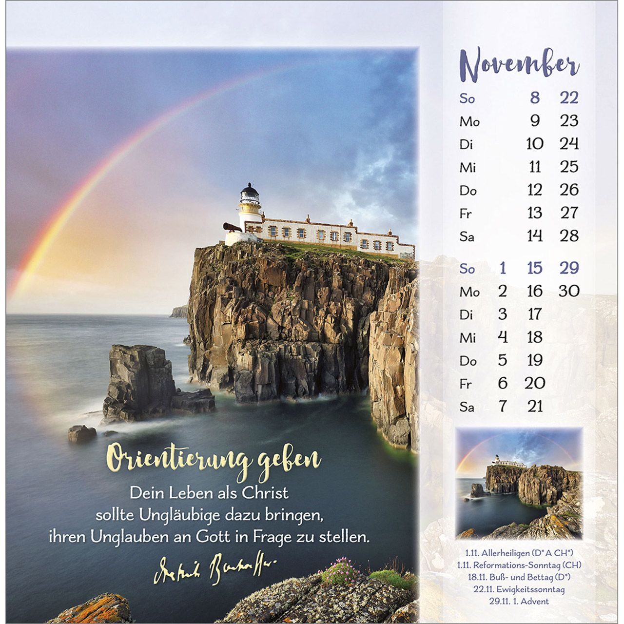Tischkalender - Gott ist für dich & 2026 Tischkalender - Gott ist für dich & 2026