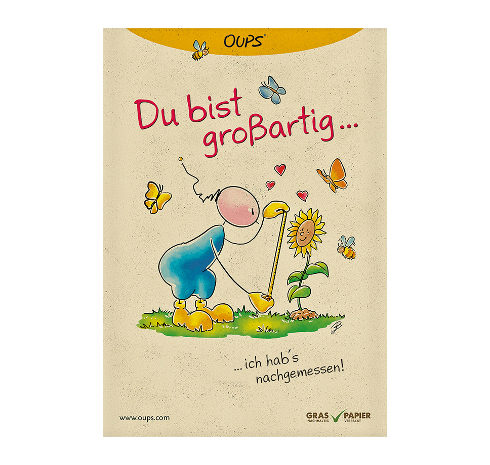Samenpackung - Sonnenblume & Du bist großartig... Samenpackung - Sonnenblume & Du bist großartig...