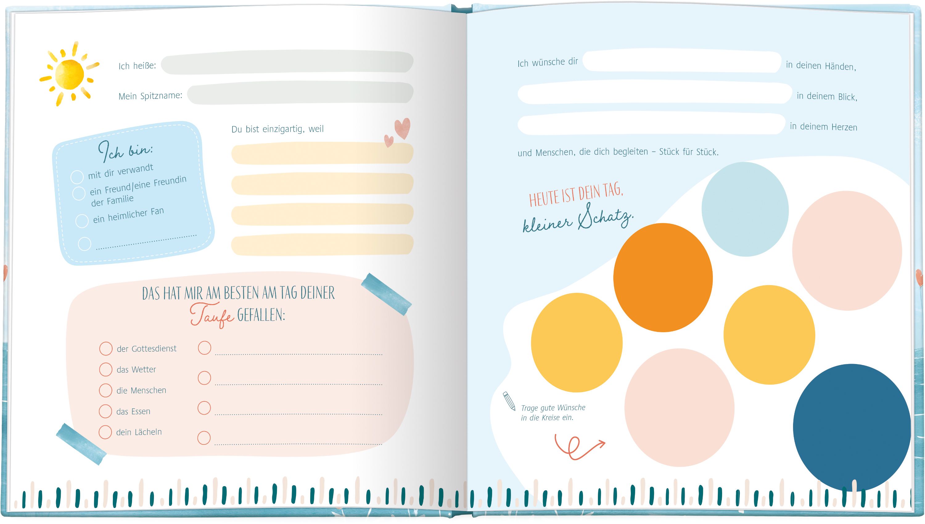 Geschenkbuch zur Taufe - Du bist einzigartig