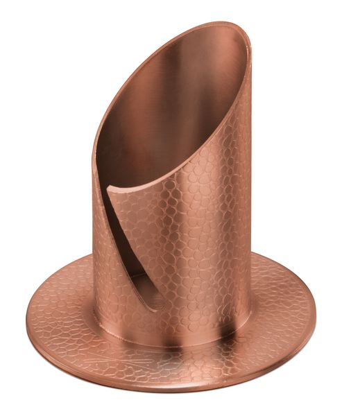 Kerzenständer - Modern mit Lederoptik 4 cm & Rotgoldfarben Kerzenständer - Modern mit Lederoptik 4 cm & Rotgoldfarben