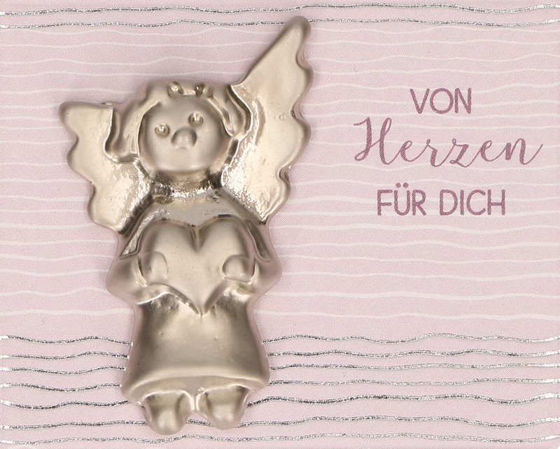 Handschmeichler - Von Herzen für Dich & Feinmetall-Engel
