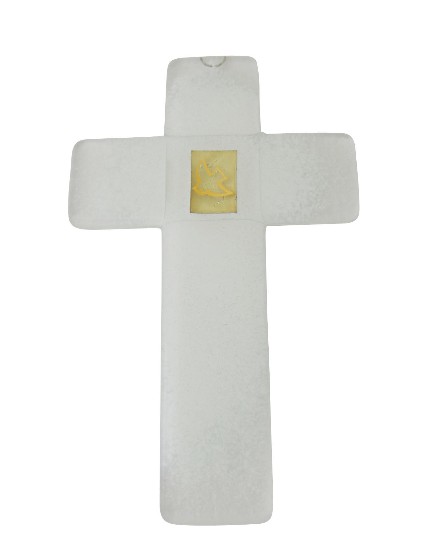 Glaskreuz - Taube & Weiß Glaskreuz - Taube & Weiß