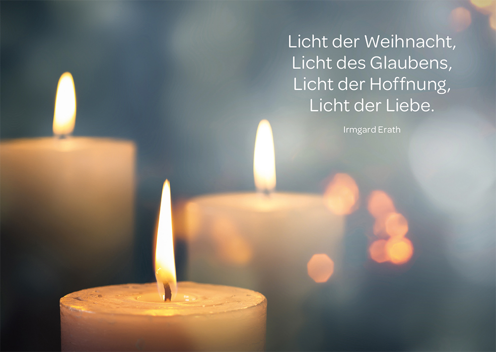 Weihnachtskarte - Licht der Weihnacht