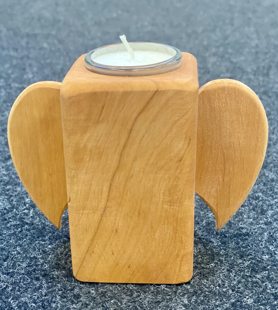 Weihnachtsdeko - Engel mit Leuchte & Glas