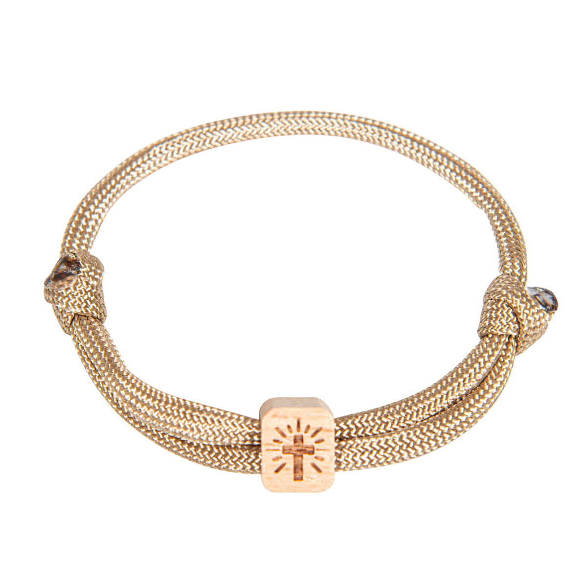 Armband – Kreuz & Holz