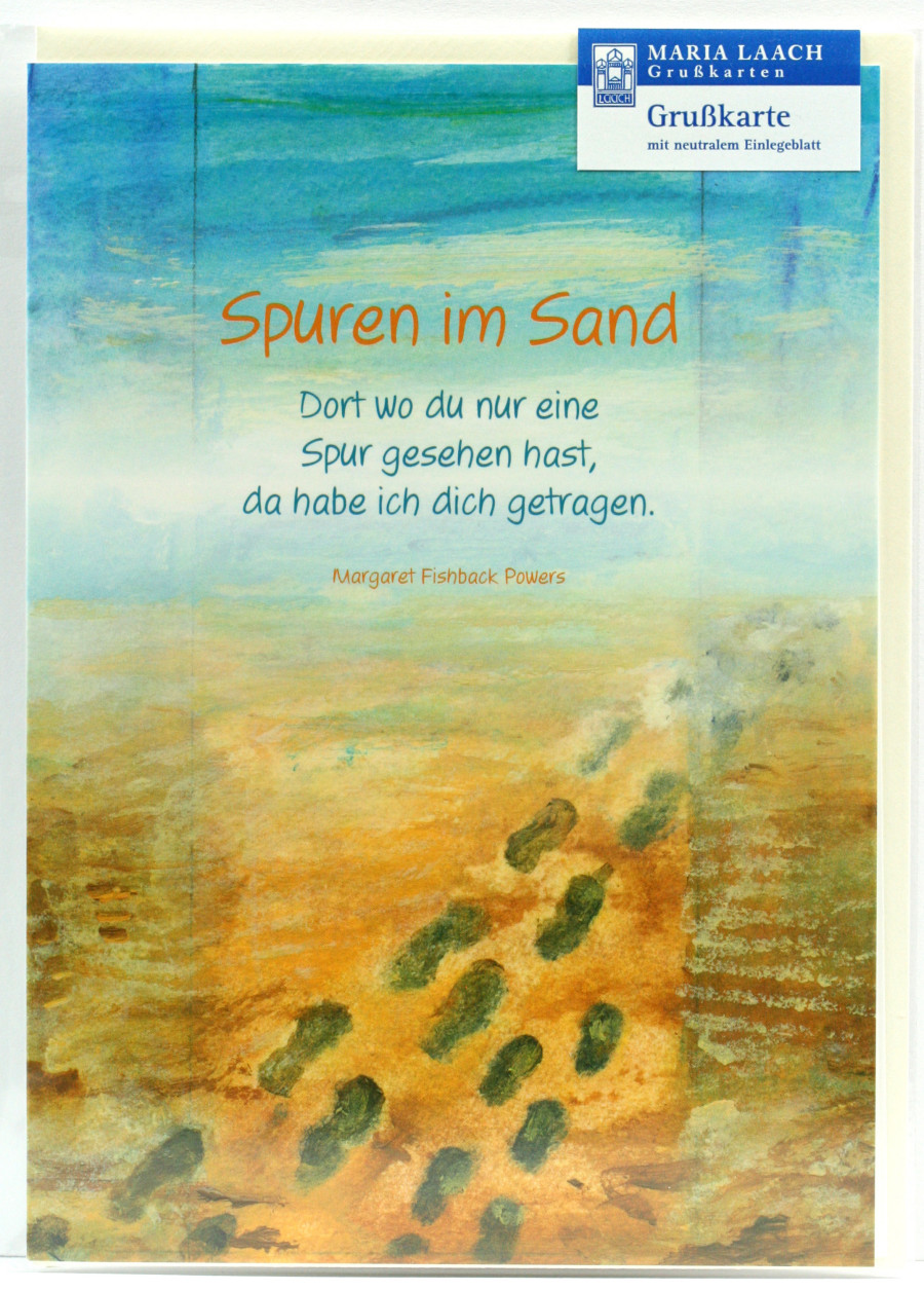 Neutrale Karte - Spuren im Sand & Höcker