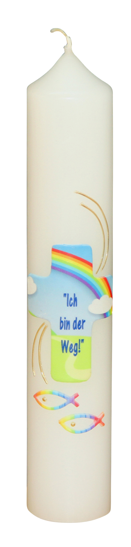 Neutrale Tischkerze - Ich bin der Weg Neutrale Tischkerze - Ich bin der Weg