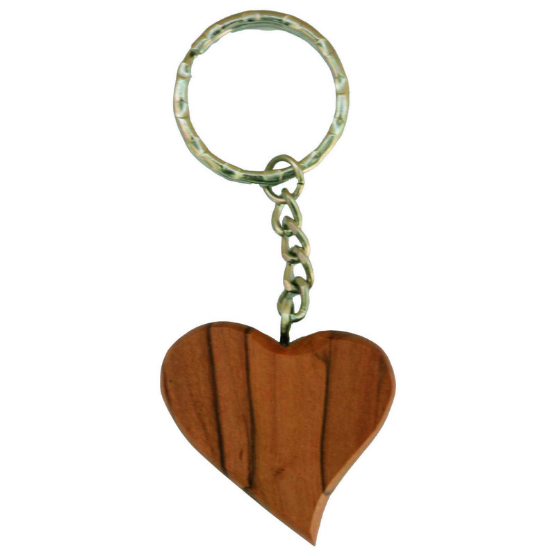 Schlüsselanhänger ? Herz & Olivenholz