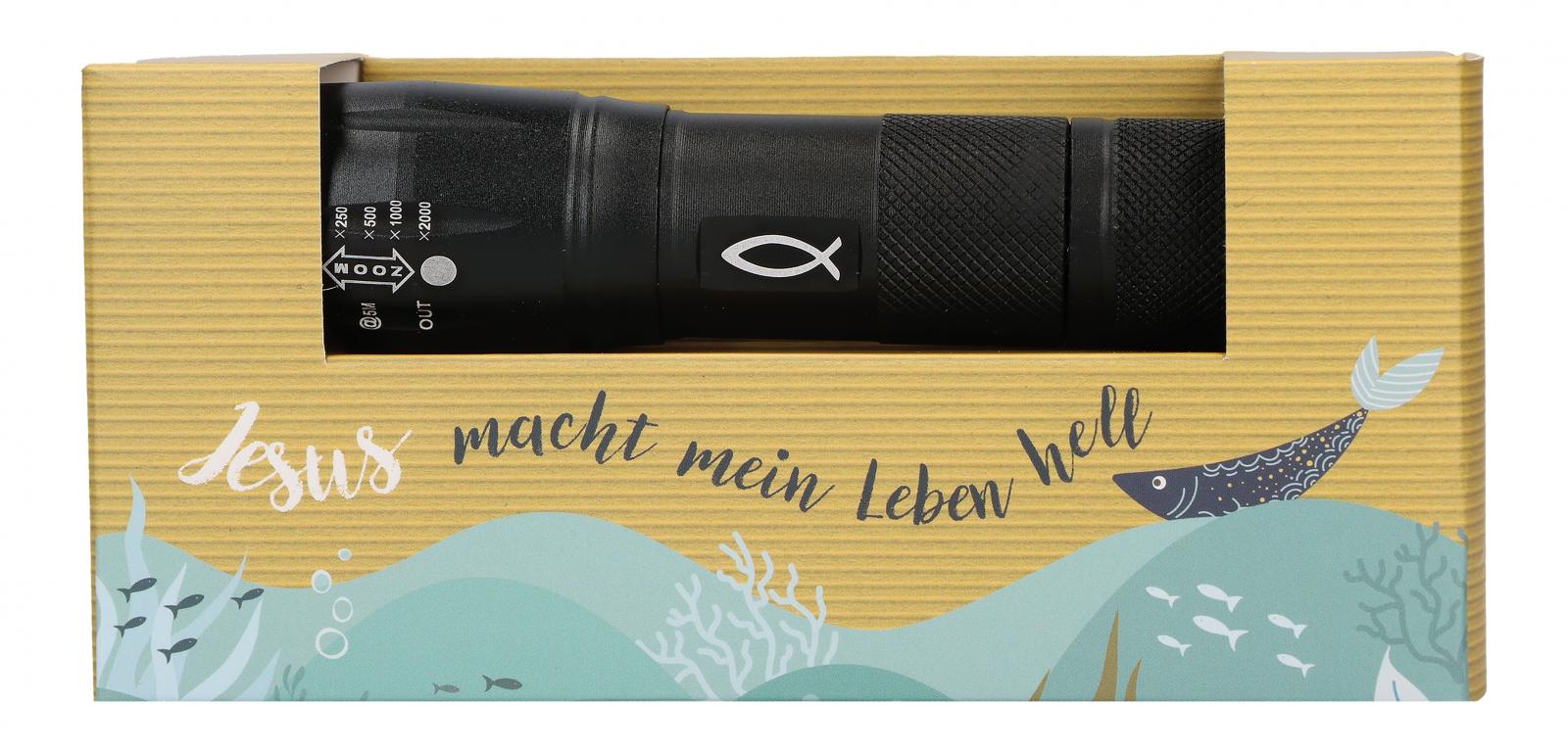 LED-Taschenlampe - Jesus macht mein Leben hell LED-Taschenlampe - Jesus macht mein Leben hell