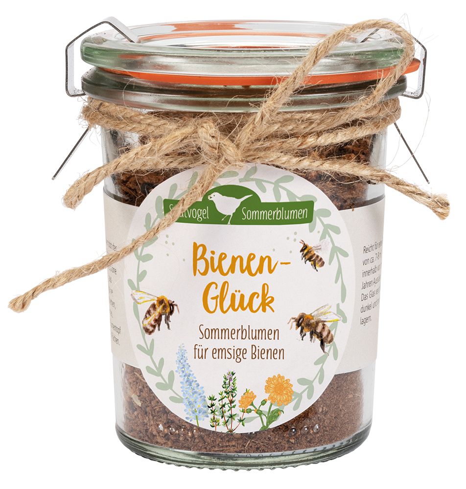 Saatvogel-Weckglas - Bienenglück