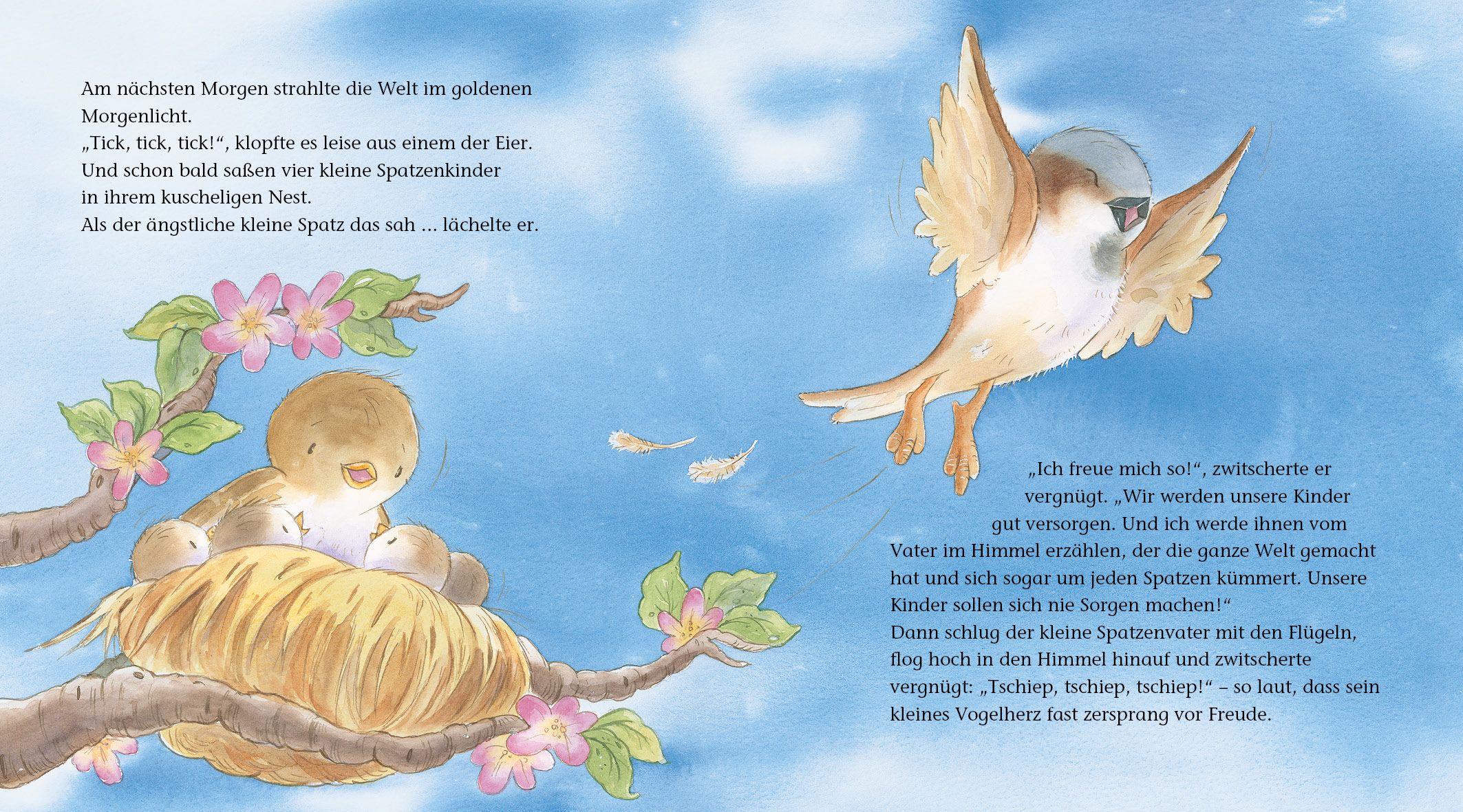 Kinderbuch - Der ängstliche kleine Spatz Kinderbuch - Der ängstliche kleine Spatz