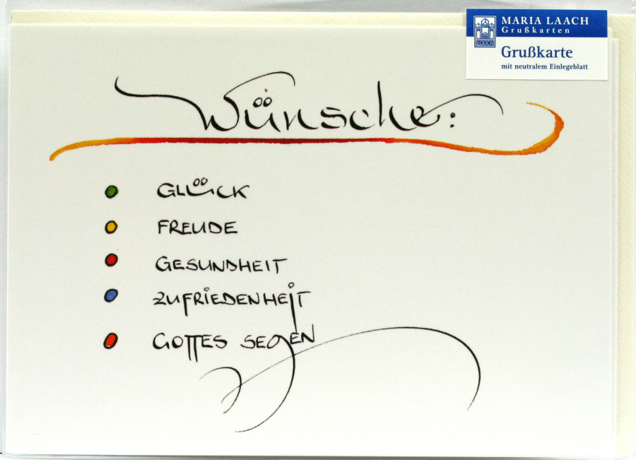 Neutrale Karte - Wünsche Neutrale Karte - Wünsche