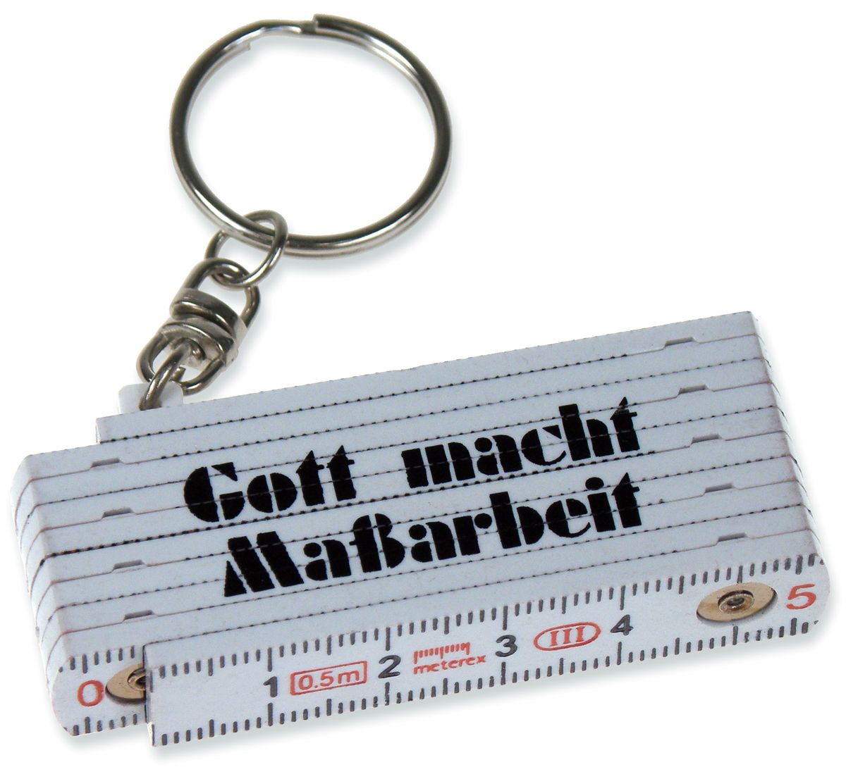 Anhänger - Mini-Zollstock & Gott macht Maßarbeit