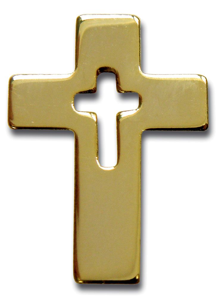 Anstecker - Kreuz im Kreuz