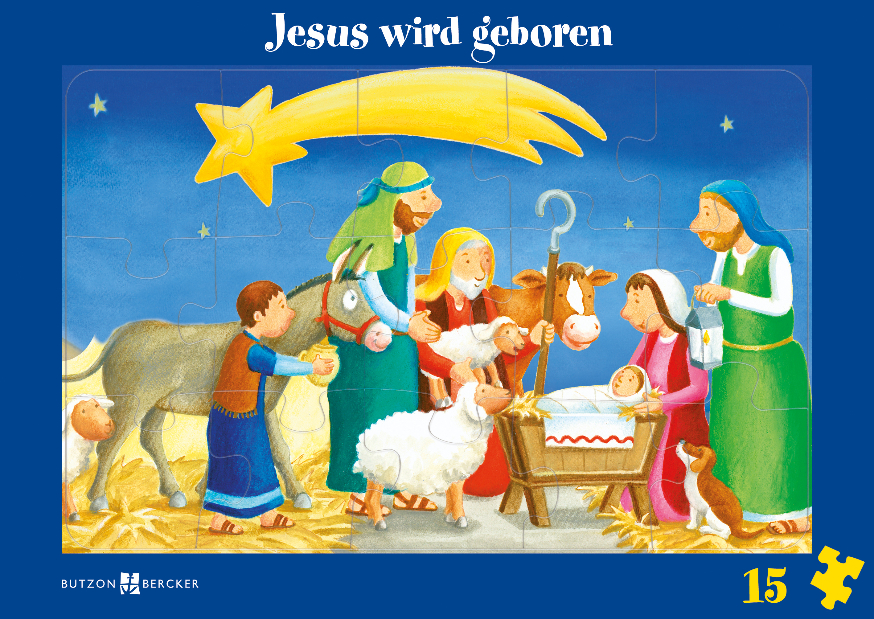 Kinderpuzzle - Jesus wird geboren