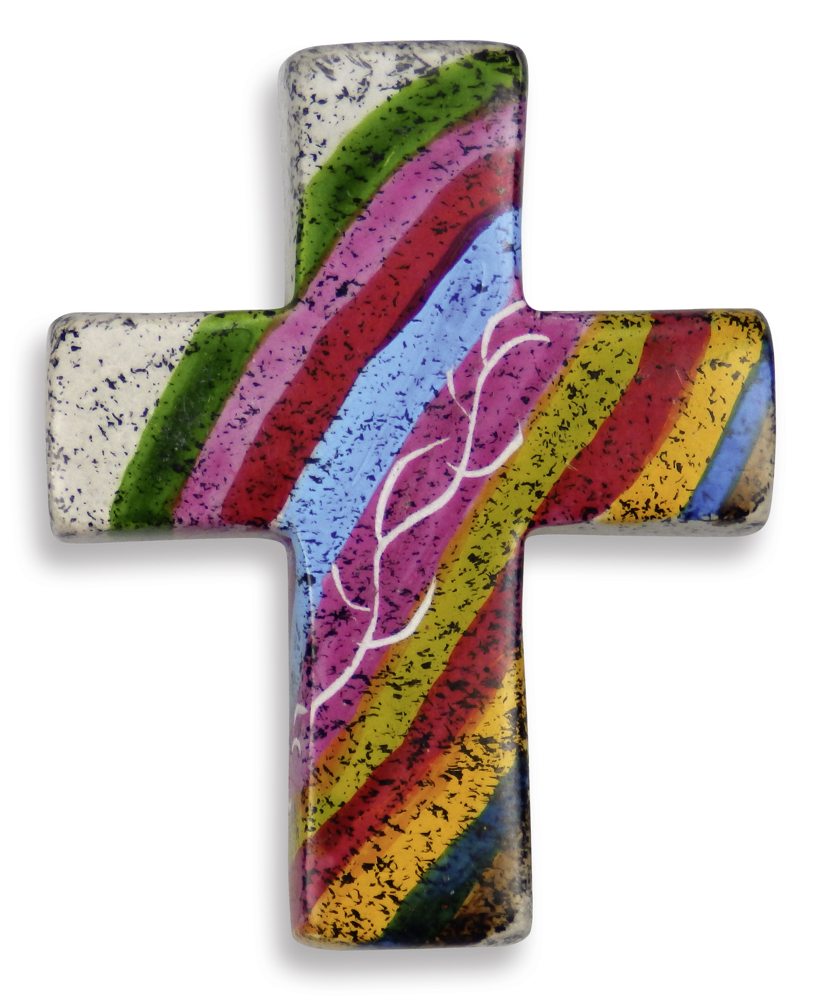 Handschmeichler - Speckstein-Kreuz & Regenbogen Handschmeichler - Speckstein-Kreuz & Regenbogen