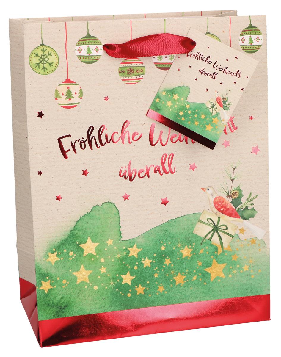 Geschenktüte - Fröhliche Weihnacht überall Geschenktüte - Fröhliche Weihnacht überall