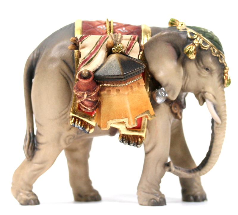 Kostner-Krippe - Elefant mit Gepäck