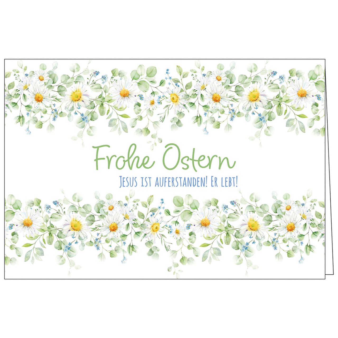 Karte zu Ostern – Jesus ist Auferstanden! Er lebt!