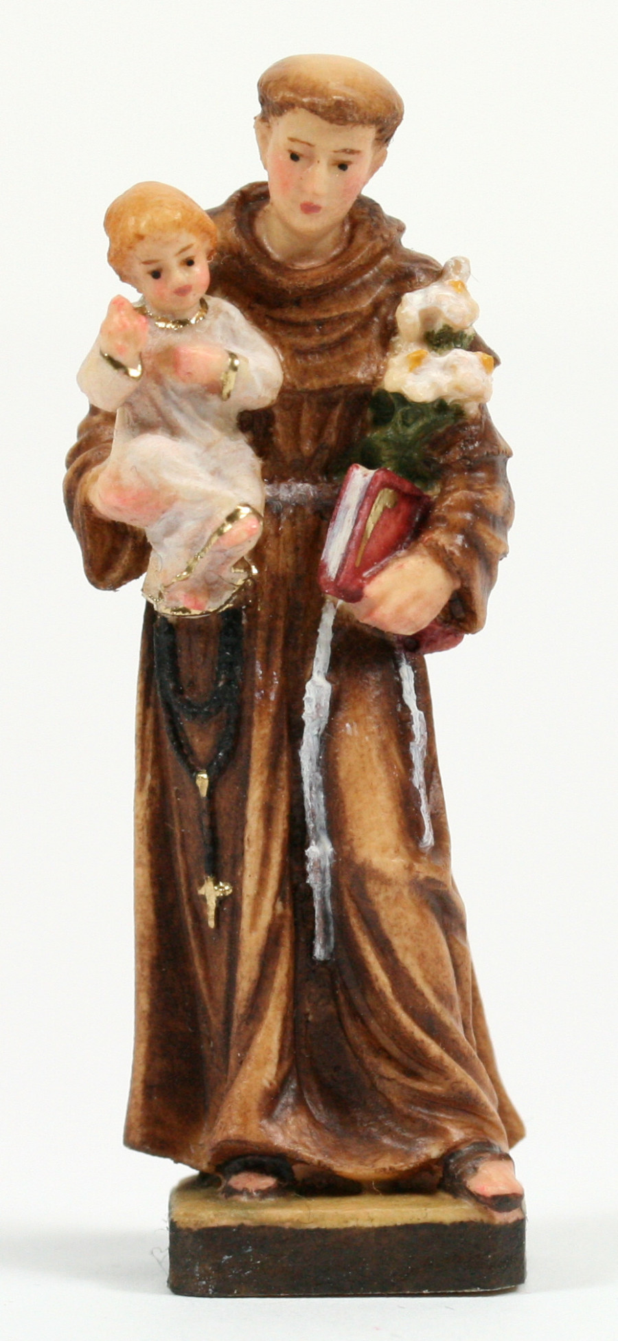 Heiligenfigur - Hl. Antonius  & Geschenkschachtel