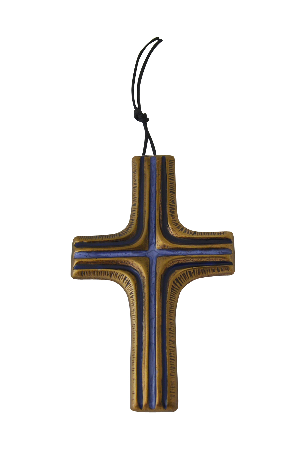Bronzekreuz - Gebrannte Emaille & Handarbeit Kreuz in Kreuz
