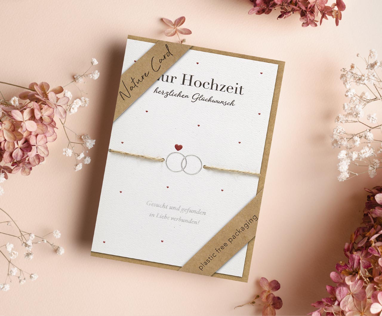 Karte zur Hochzeit - Gesucht und gefunden & Natur Karte zur Hochzeit - Gesucht und gefunden & Natur