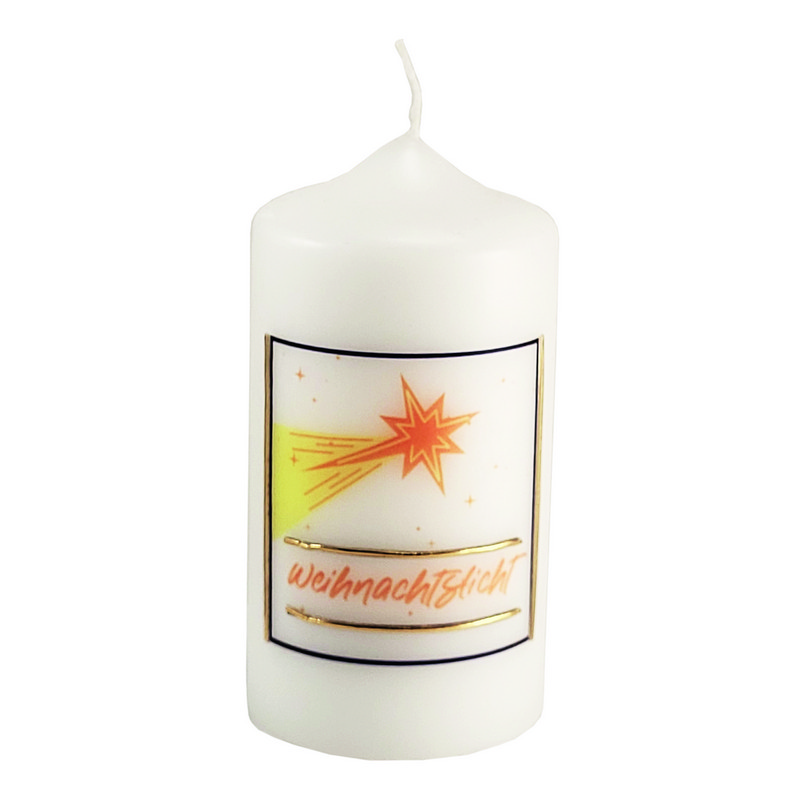 Weihnachtskerze - Weihnachtslicht & Wachsauflage