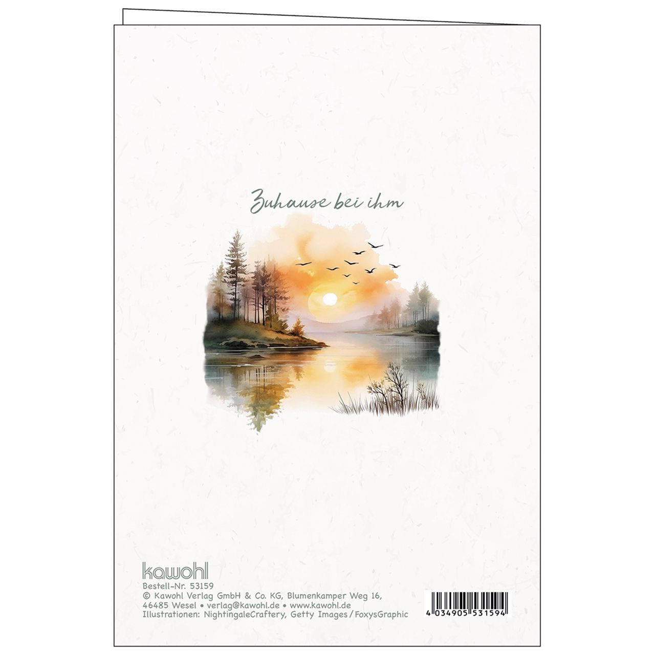 Trauerkarte – Zuhause bei ihm