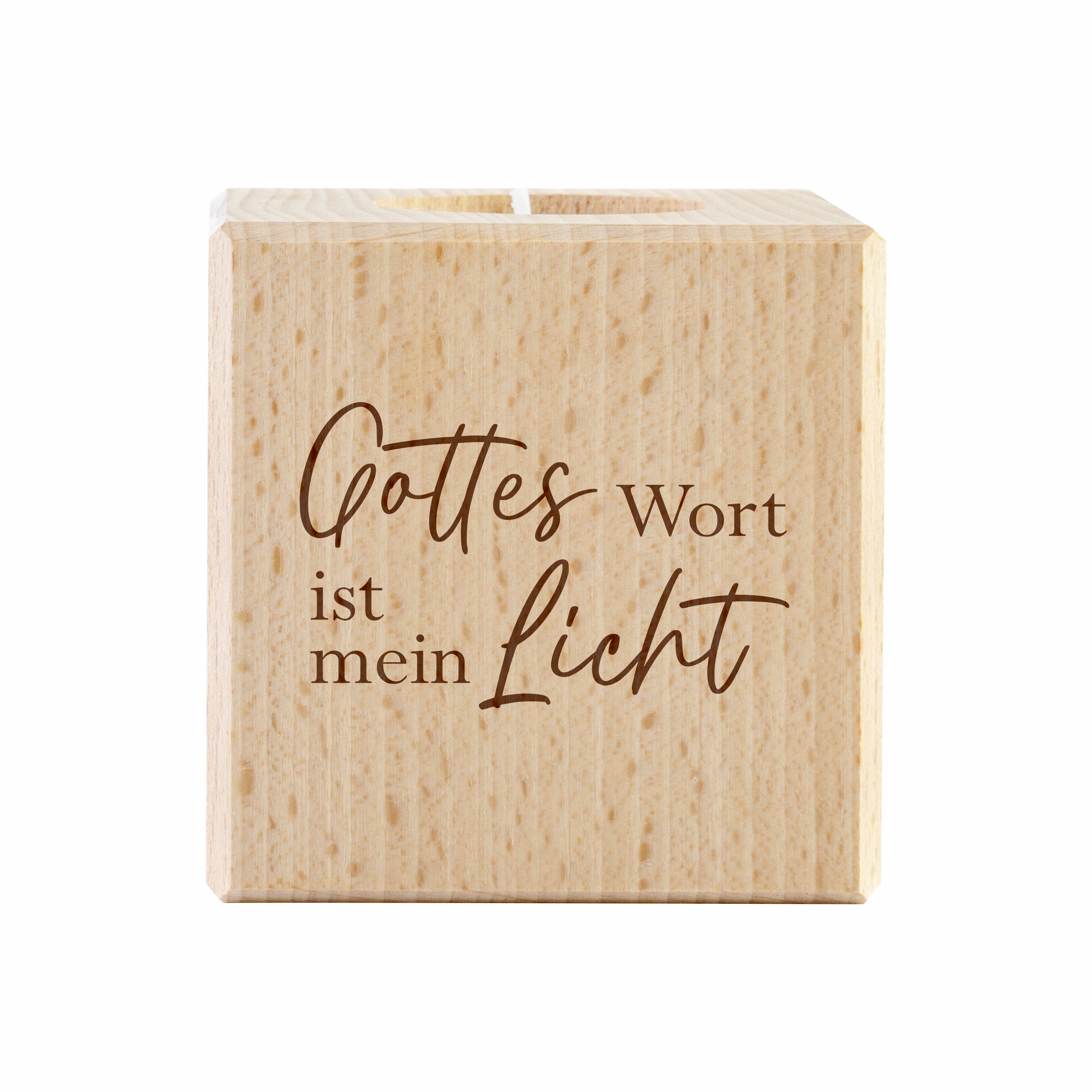 Teelicht-Würfel - Gottes Wort ist mein Licht