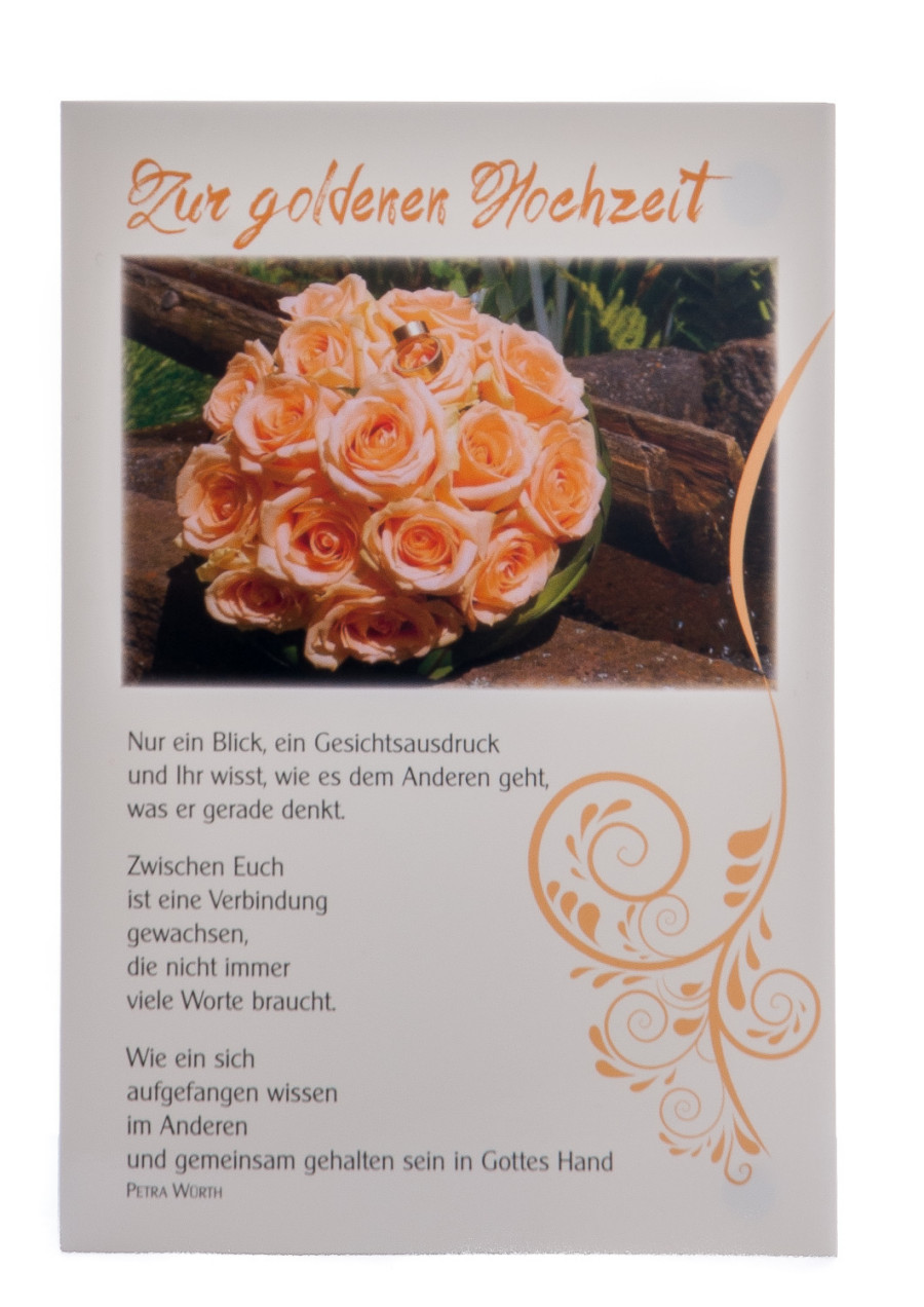 Karte zur Goldhochzeit - Nur ein Blick