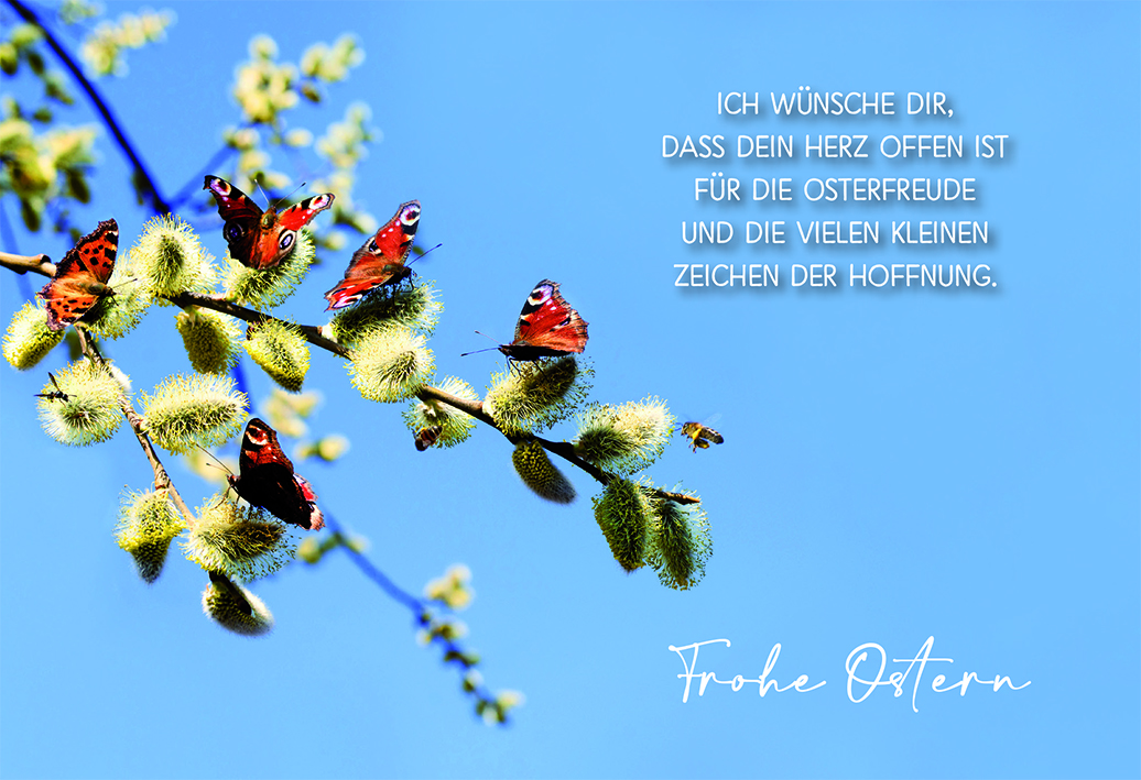 Karte zu Ostern - Zeichen der Hoffnung Karte zu Ostern - Zeichen der Hoffnung