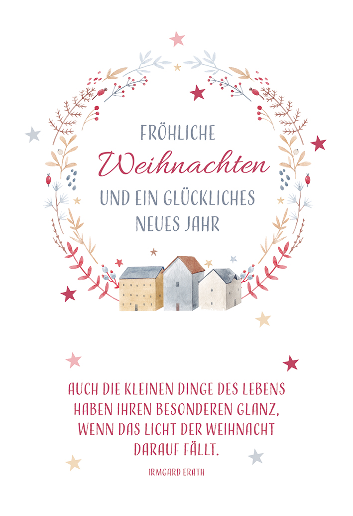 Weihnachtskarte - Auch die kleinen Dinge des Lebens...