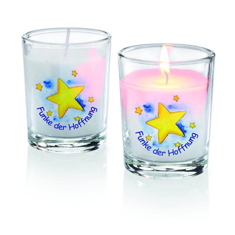 Kleines Windlicht - Funke der Hoffnung Kleines Windlicht - Funke der Hoffnung